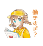 汗だく★働くウェイトレス（個別スタンプ：15）