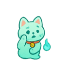おばけ招き猫 提灯パレード（個別スタンプ：2）