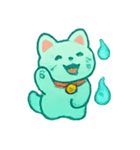 おばけ招き猫 提灯パレード（個別スタンプ：9）