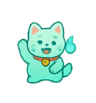 おばけ招き猫 提灯パレード（個別スタンプ：10）