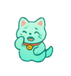おばけ招き猫 提灯パレード（個別スタンプ：12）