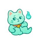 おばけ招き猫 提灯パレード（個別スタンプ：15）
