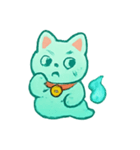 おばけ招き猫 提灯パレード（個別スタンプ：22）