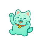 おばけ招き猫 提灯パレード（個別スタンプ：24）