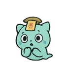 お札ねこ 幽霊行進（個別スタンプ：9）