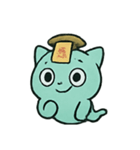 お札ねこ 幽霊行進（個別スタンプ：12）