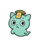 お札ねこ 幽霊行進（個別スタンプ：13）