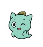 お札ねこ 幽霊行進（個別スタンプ：14）