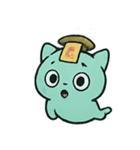 お札ねこ 幽霊行進（個別スタンプ：15）