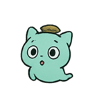 お札ねこ 幽霊行進（個別スタンプ：18）