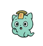 お札ねこ 幽霊行進（個別スタンプ：20）
