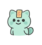 お札アライグマ 幽霊行進（個別スタンプ：1）