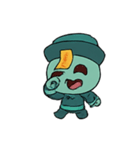 ぶきっちょキッズゾンビ ねんず（個別スタンプ：5）