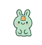 お札うさぎ 幽霊行進（個別スタンプ：2）