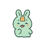 お札うさぎ 幽霊行進（個別スタンプ：4）
