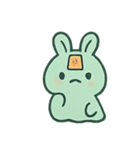 お札うさぎ 幽霊行進（個別スタンプ：6）