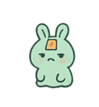 お札うさぎ 幽霊行進（個別スタンプ：7）
