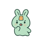 お札うさぎ 幽霊行進（個別スタンプ：9）