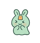 お札うさぎ 幽霊行進（個別スタンプ：12）