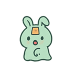 お札うさぎ 幽霊行進（個別スタンプ：14）