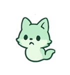 お札キツネ 幽霊行進（個別スタンプ：3）