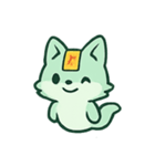 お札キツネ 幽霊行進（個別スタンプ：13）