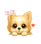 わんで伝えるチワワ TW（個別スタンプ：14）