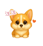 わんで伝えるコーギー TW（個別スタンプ：14）