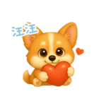 わんで伝えるコーギー TW（個別スタンプ：15）