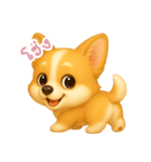 わんで伝えるコーギー TH（個別スタンプ：2）