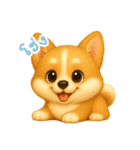 わんで伝えるコーギー TH（個別スタンプ：6）