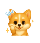 わんで伝えるコーギー TH（個別スタンプ：9）