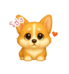 わんで伝えるコーギー TH（個別スタンプ：14）