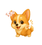 わんで伝えるコーギー TH（個別スタンプ：16）