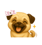 わんで伝えるパグ TW（個別スタンプ：11）