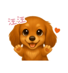 わんで伝えるミニチュアダックスフンド TW（個別スタンプ：8）