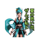 和装女子_浴衣ネキ（推し活編）（個別スタンプ：6）