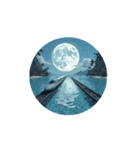電車と新幹線と汽車と海.Train and sea（個別スタンプ：4）