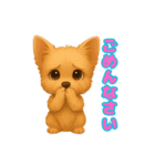 かわいい犬 もこ＆さらの日常スタンプ（個別スタンプ：20）