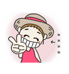 おちゃめのお名前カスタム♡夏元気ハツラツ（個別スタンプ：1）