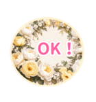 お花に気持ちをのせて♪デカ文字敬語（個別スタンプ：16）