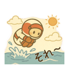 夏を楽しむ もたすぽ君（個別スタンプ：19）