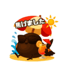 しまちゃんと一緒:夏 改（個別スタンプ：8）