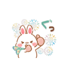 【納涼】うさハムの可愛い夏スタンプ（個別スタンプ：4）