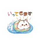 【納涼】うさハムの可愛い夏スタンプ（個別スタンプ：22）