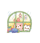 【納涼】うさハムの可愛い夏スタンプ（個別スタンプ：25）