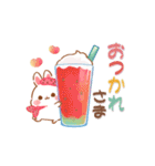 【納涼】うさハムの可愛い夏スタンプ（個別スタンプ：30）