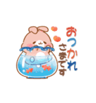 【納涼】うさハムの可愛い夏スタンプ（個別スタンプ：33）