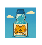 夏のぎゅっとアニマル：かわいい仲間たち編（個別スタンプ：1）