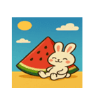 夏のぎゅっとアニマル：かわいい仲間たち編（個別スタンプ：2）